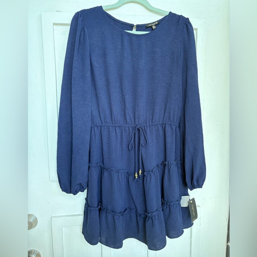 New with tags size xl Blue Long Sleeve Dress
